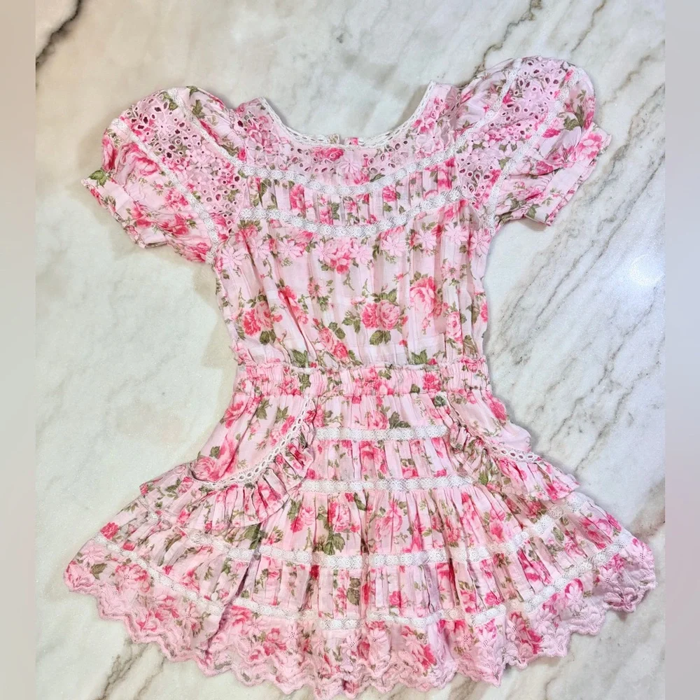 LoveShackFancy Augustine in Pink Painted Fence - Picture 2 of 7